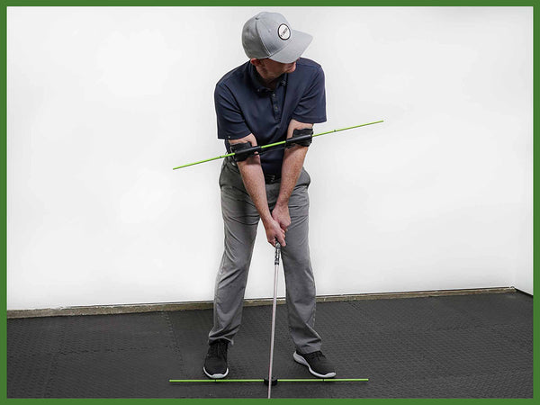 Swing Align golf swing training aid set up square every time
