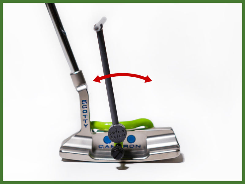 Vernier acuity alignment piece moves for better putting alignment