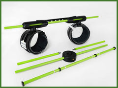Swing Align golf swing training aid bundle with short game and ground alignment devices
