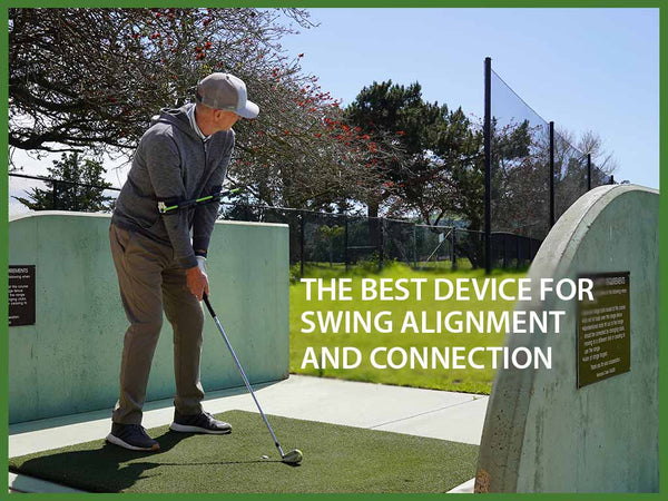 Swing Align golf swing training aid is the best device for swing alignment and connection