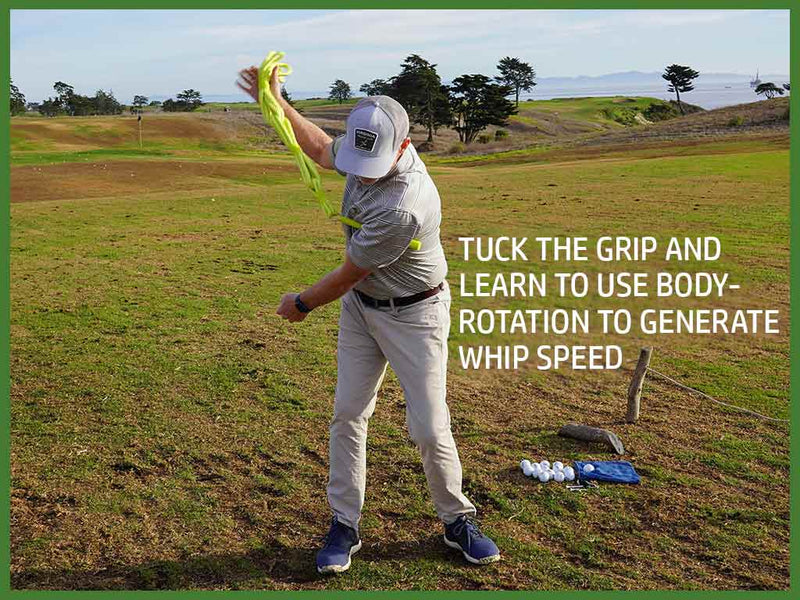 Swing Align Whip golf speed training aid body rotation drill